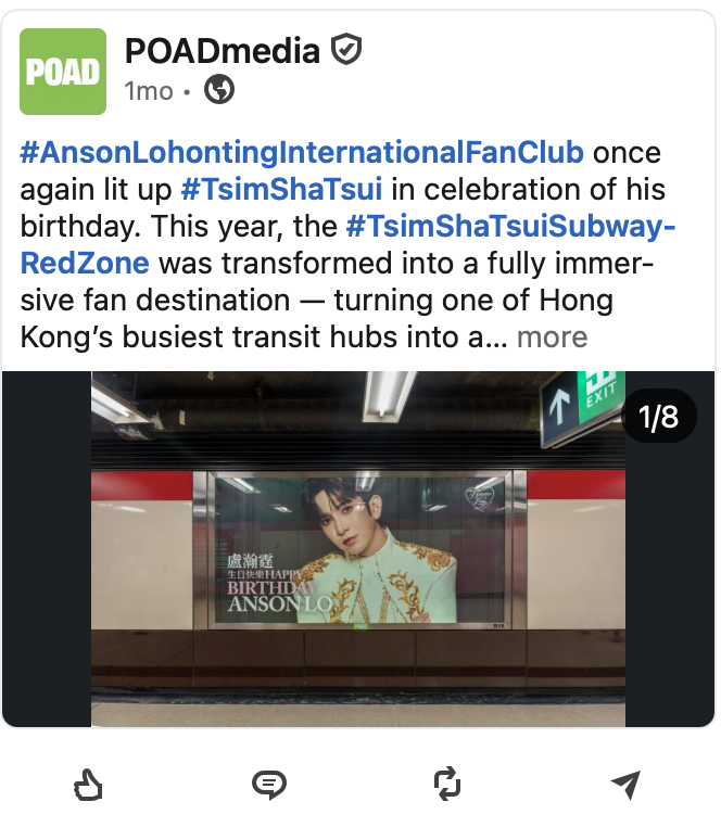 POAD Media LinkedIn post